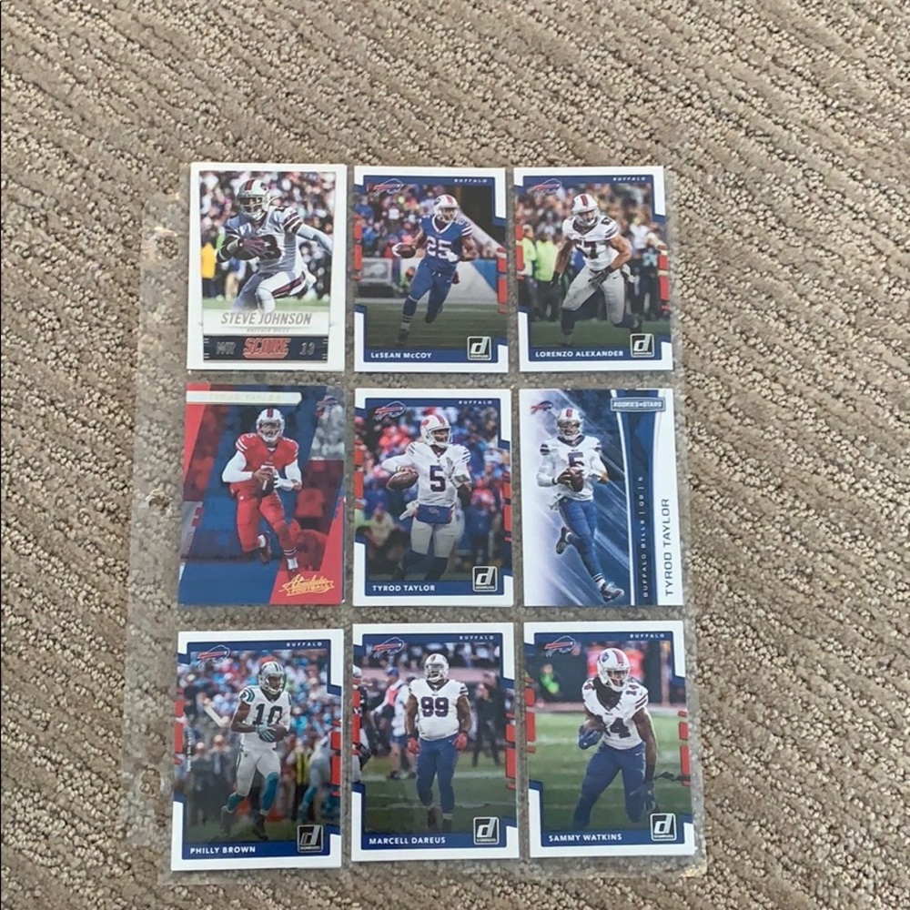 Buffalo Bills 18 pack of football cards
